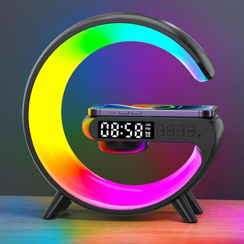 Desk Lamp Wireless Charging Speaker Alarm Clock