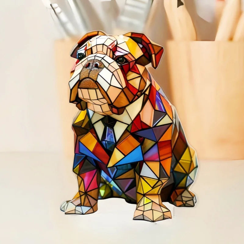 Decorative Cat Lamp with Mosaic Design and Warm Ambient Light – Stylish Home Decoration