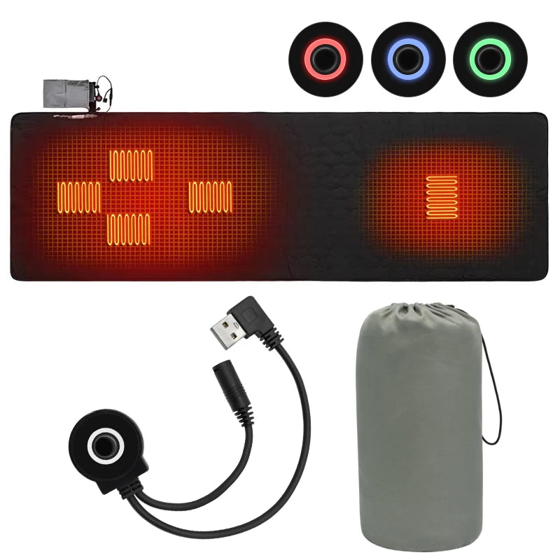 LITEGUEST USB Heated Sleeping Mat – Warm & Portable Outdoor Comfort