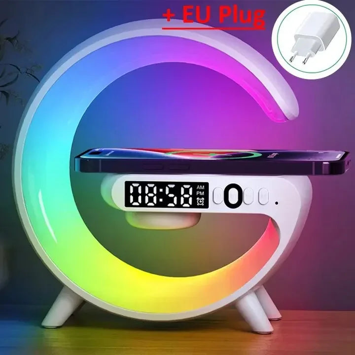 Desk Lamp Wireless Charging Speaker Alarm Clock