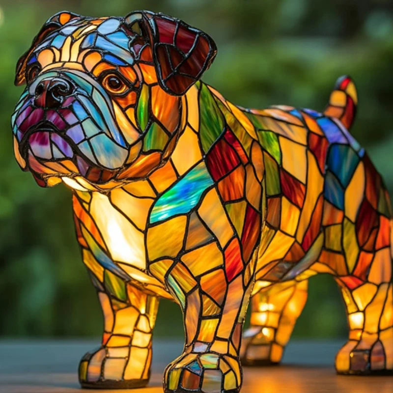 Decorative Cat Lamp with Mosaic Design and Warm Ambient Light – Stylish Home Decoration