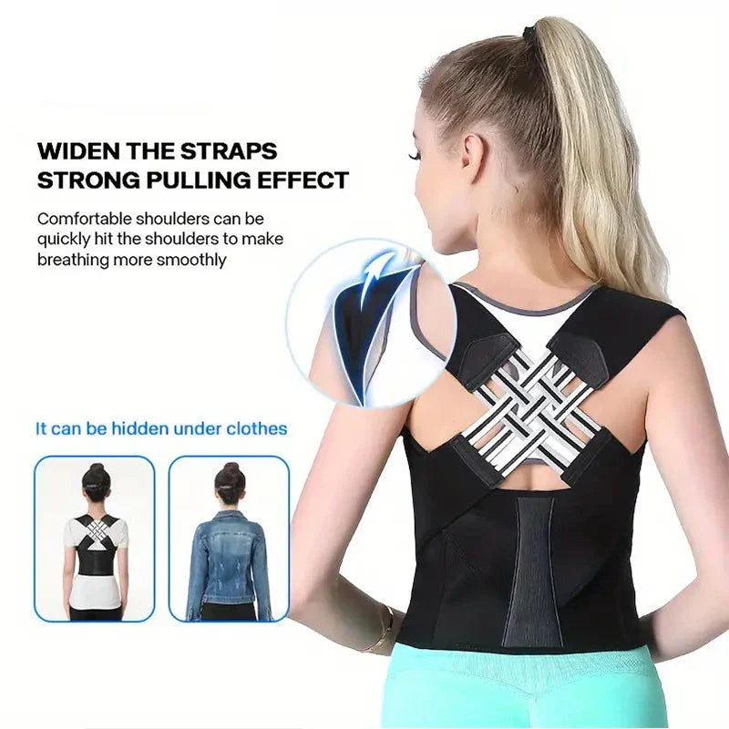 Back Brace Posture Corrector for Women and Men, Shoulder Straightener