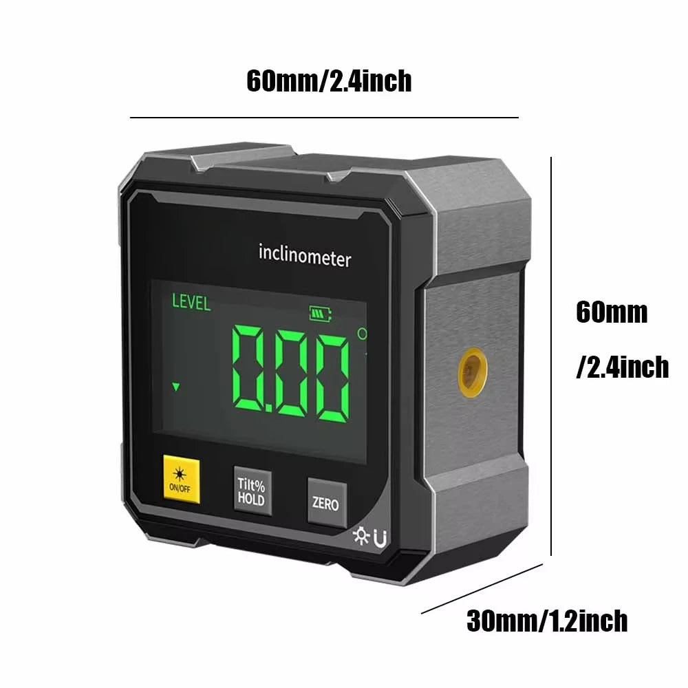 CILIFER® 4-Side Magnetic Digital Angle Gauge with Laser