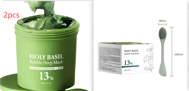 Holy Basil Bubble Deep Mask™ — Blast Away Dullness and Reveal Radiant, Calm Skin Instantly