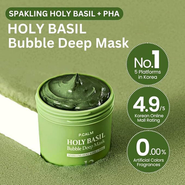Holy Basil Bubble Deep Mask™ — Blast Away Dullness and Reveal Radiant, Calm Skin Instantly