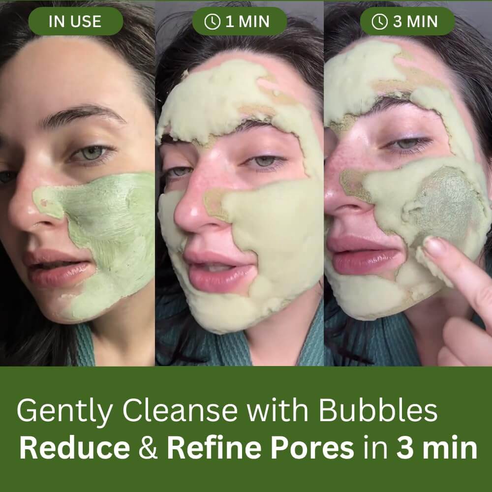 Holy Basil Bubble Deep Mask™ — Blast Away Dullness and Reveal Radiant, Calm Skin Instantly